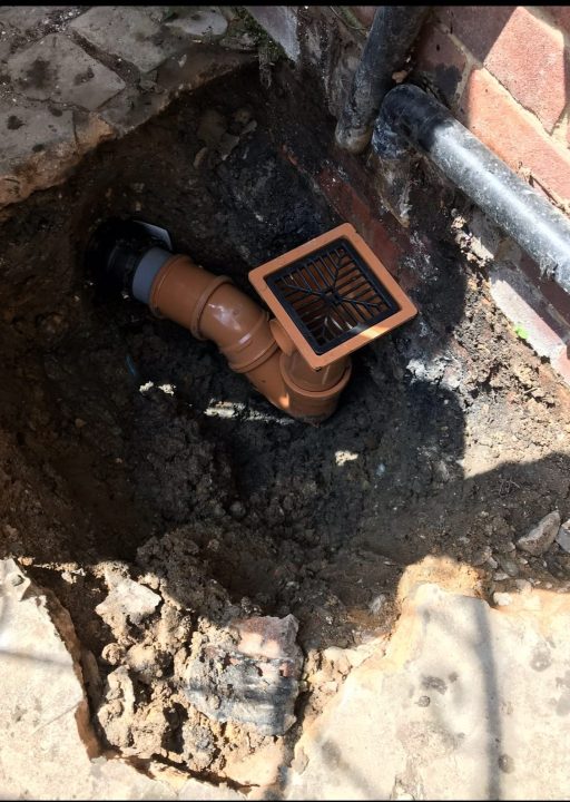 drainage pipe work