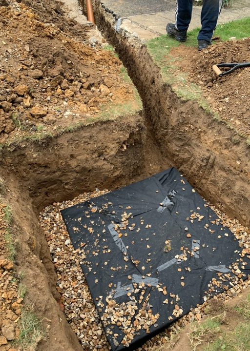 drainage pipe work