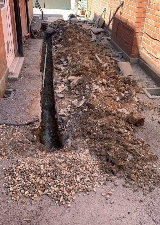drainage pipe work