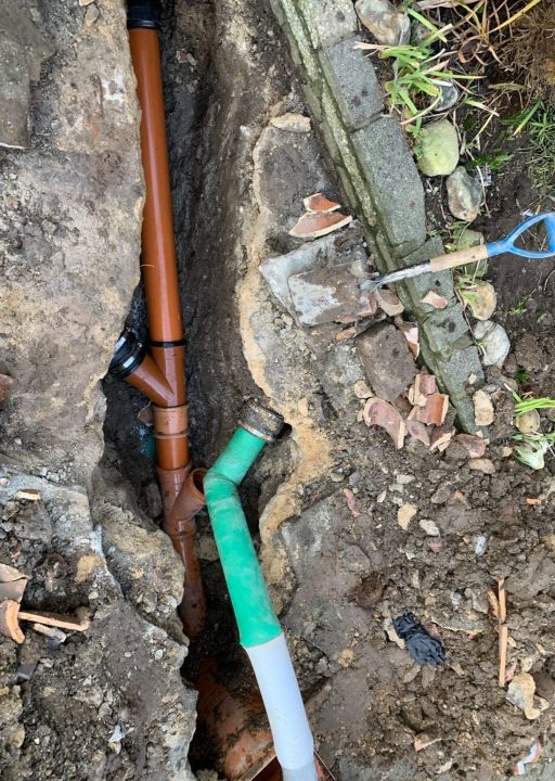 drainage pipe work