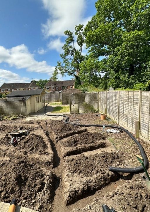 drainage pipe work