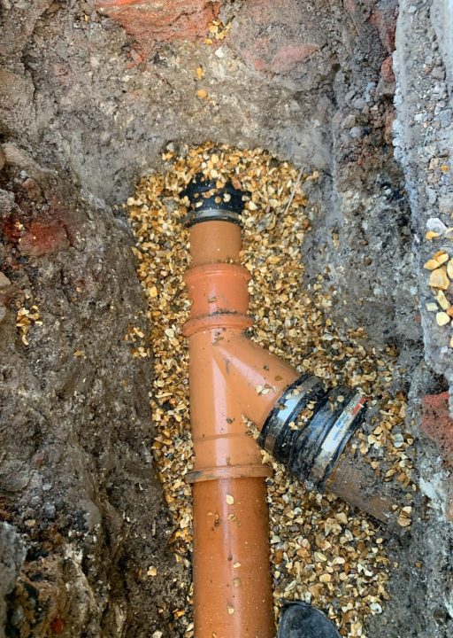 drainage pipe work