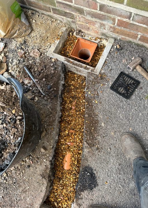 drainage pipe work